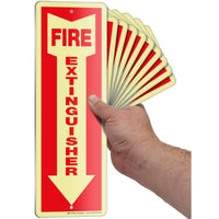 Fire extinguisher sign – detail view 1