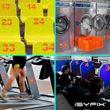 iSYFIX vinyl number stickers – Reflective Orange