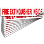 Fire Extinguisher Inside Sticker for Vehicles