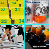 iSYFIX vinyl number stickers – Reflective Green