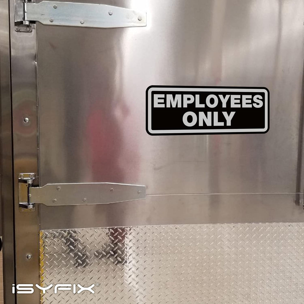 Employees Only Signs Stickers