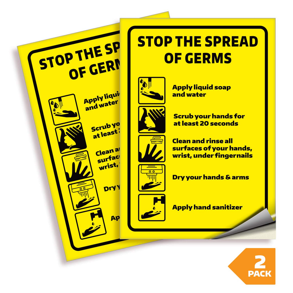 Wash Your Hands - Stop the Spread Sign