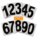 Vinyl Number Stickers with Background Set