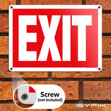 Exit sign – rust-free aluminum, 14x10 in, 1-pack, view 3