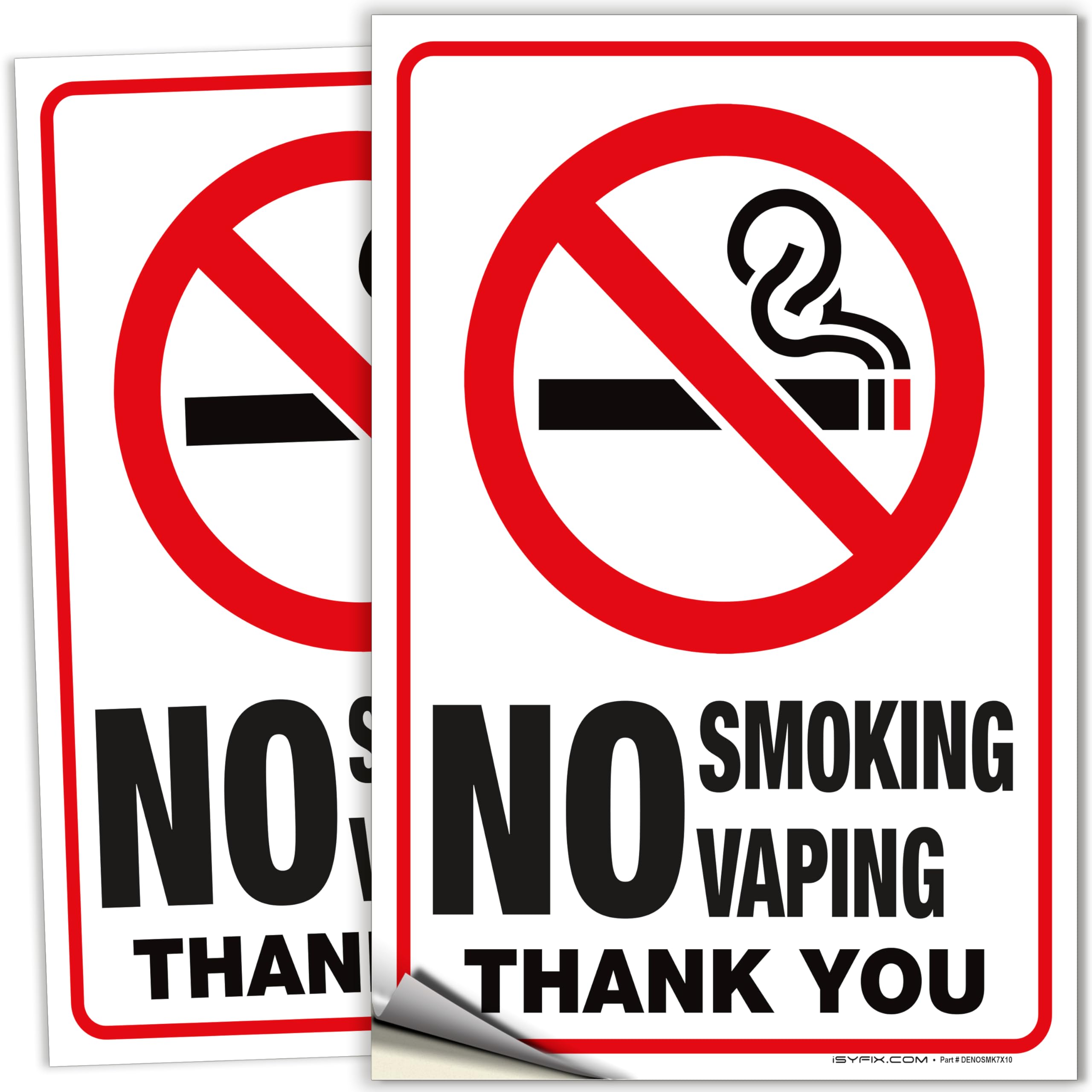 No Smoking No Vaping Signs