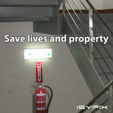 Fire extinguisher sign – rigid plastic, 5-pack