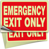 Emergency Exit Only Signs – Vinyl, Plastic & Aluminum, Glow Options