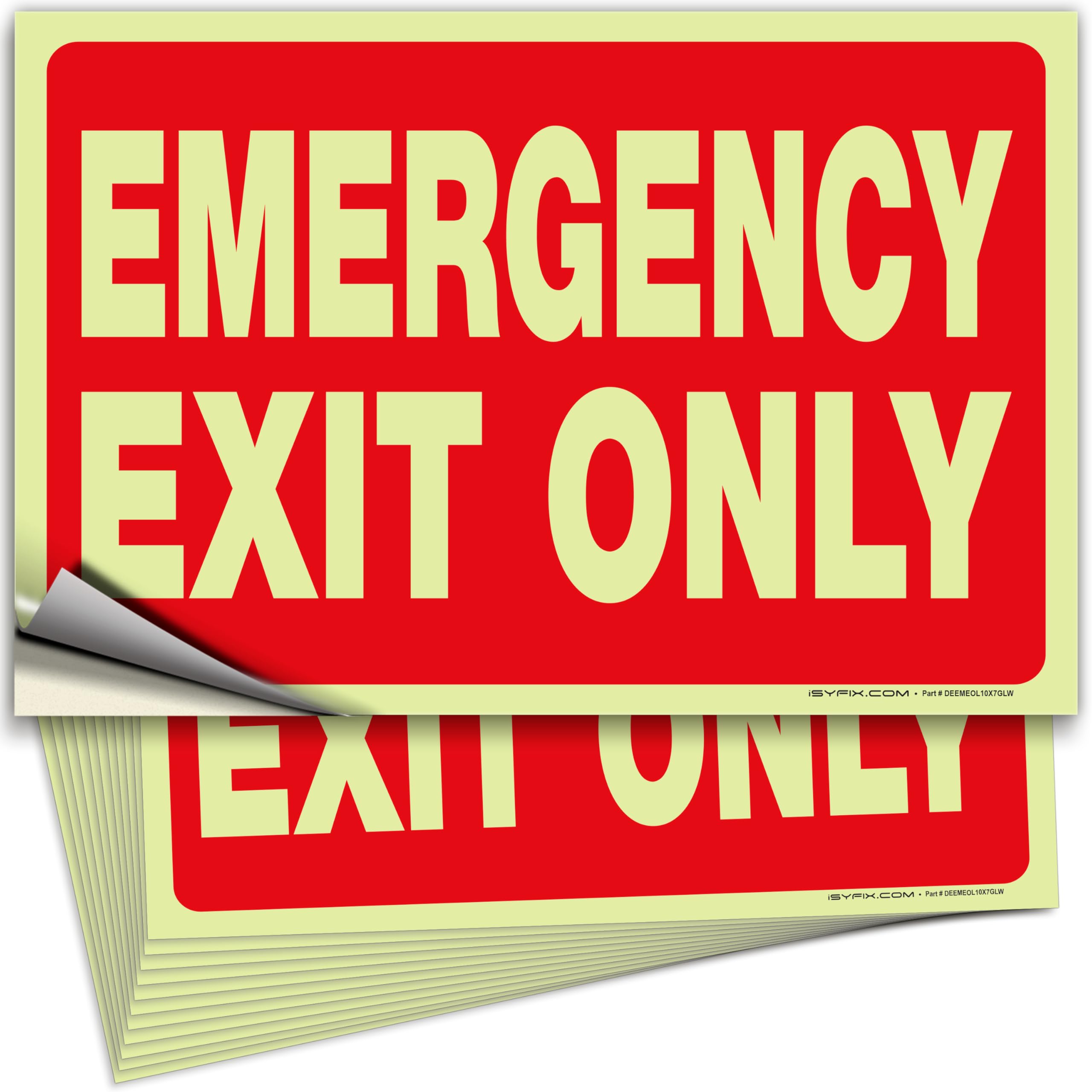 Emergency Exit Only Signs