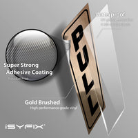 #Black / Brushed Gold Vertical