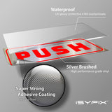 #Red / Brushed Silver Horizontal