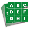 Square Letters Stickers - A to Z