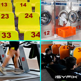 iSYFIX vinyl number stickers – Red