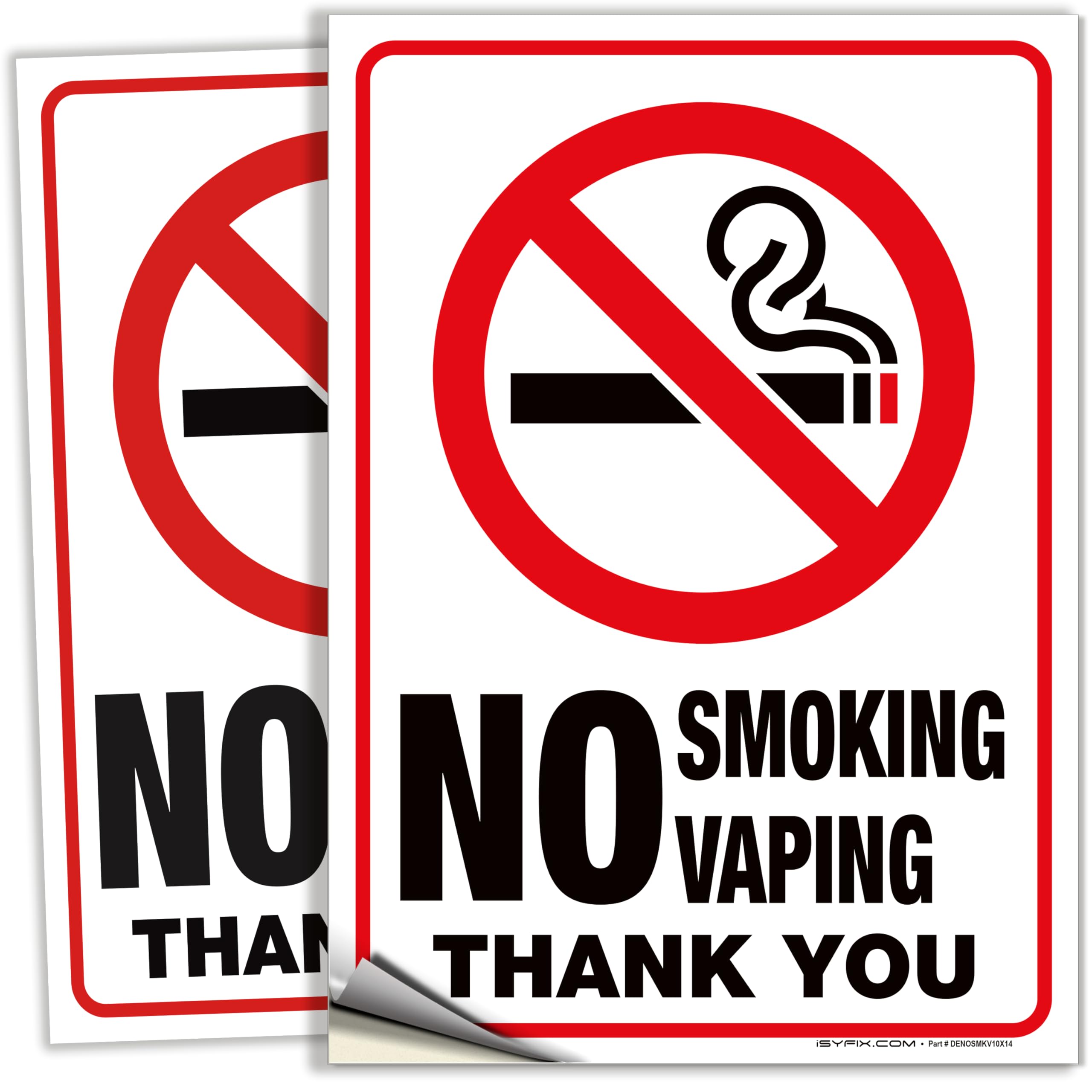 No Smoking No Vaping Signs