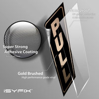 #Brushed Gold / Black Vertical