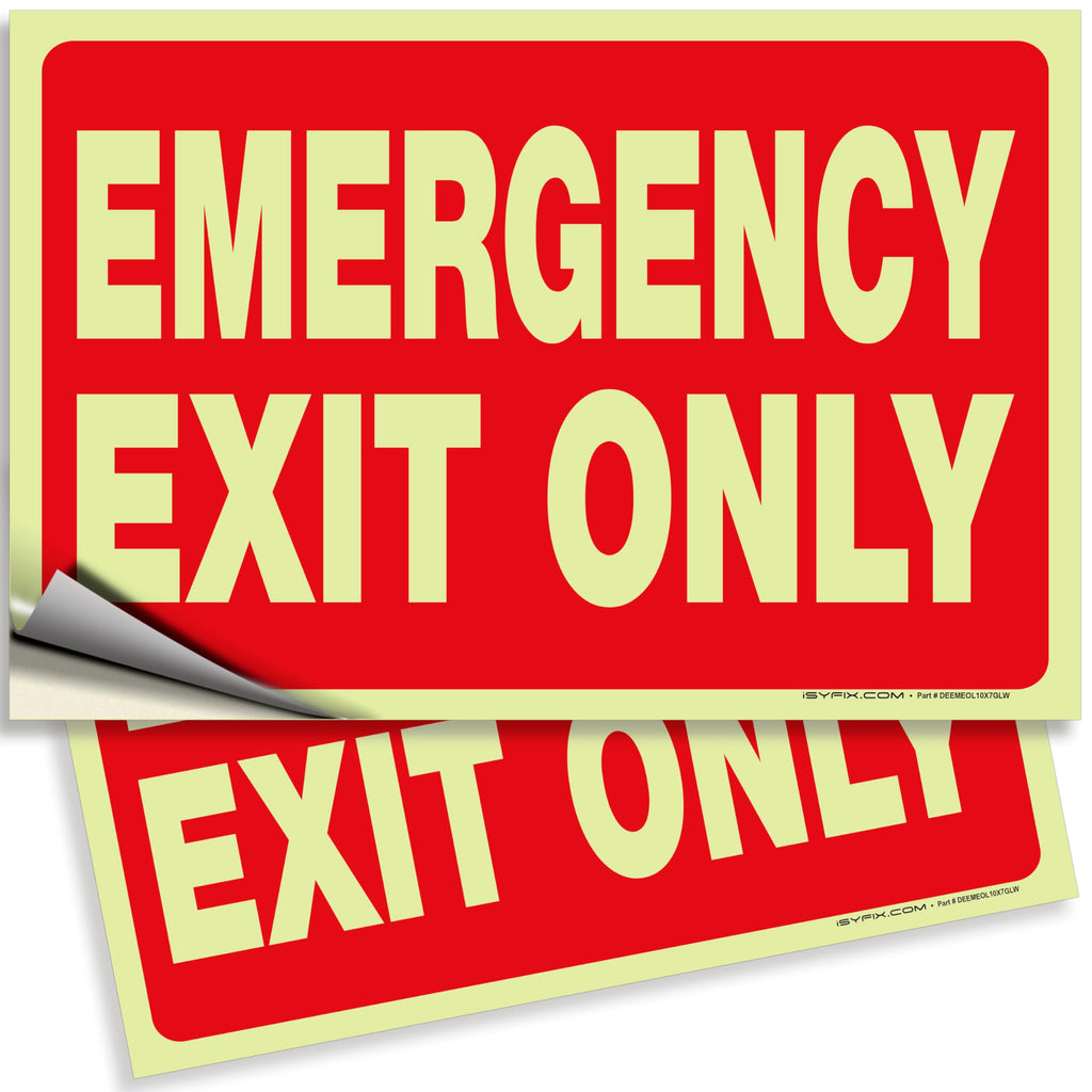 Emergency Exit Only Signs