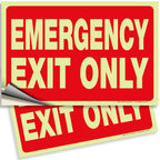 Emergency Exit Only Signs