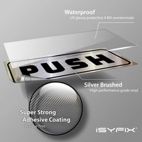 #Black / Brushed Silver Horizontal