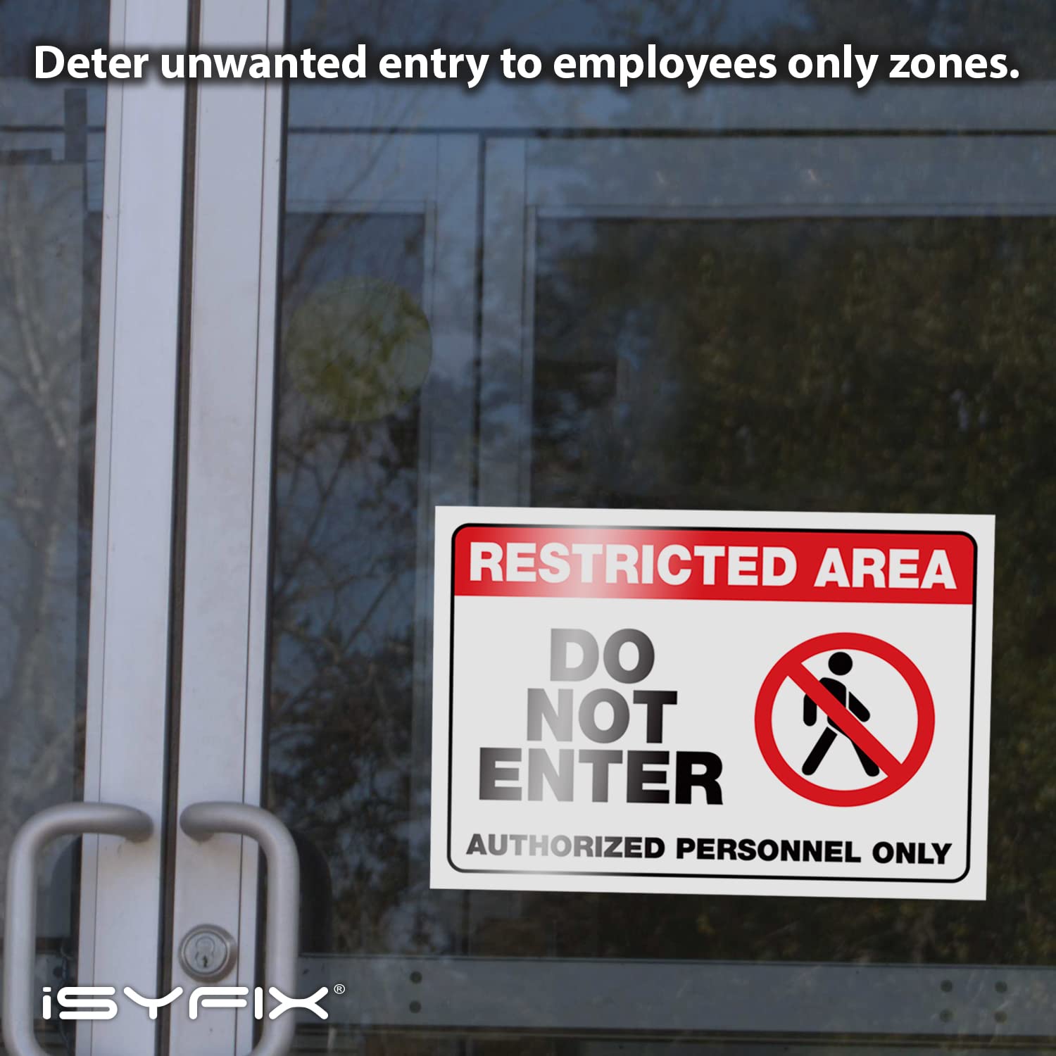 Restricted Area, Do Not Enter, Authorized Personnel Only Signs Stickers