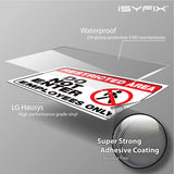 Restricted Area Stickers