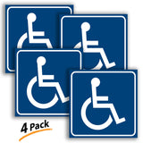 Handicap wheelchair decal application example