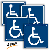 Handicap wheelchair decal application example