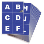 Square Letters Stickers - A to Z