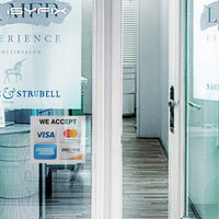 Credit card sign sticker