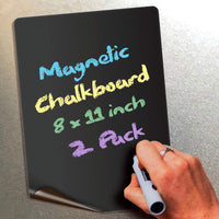 Magnetic Chalkboard Notes – Reusable Fridge & Locker Labels, 6 Shapes