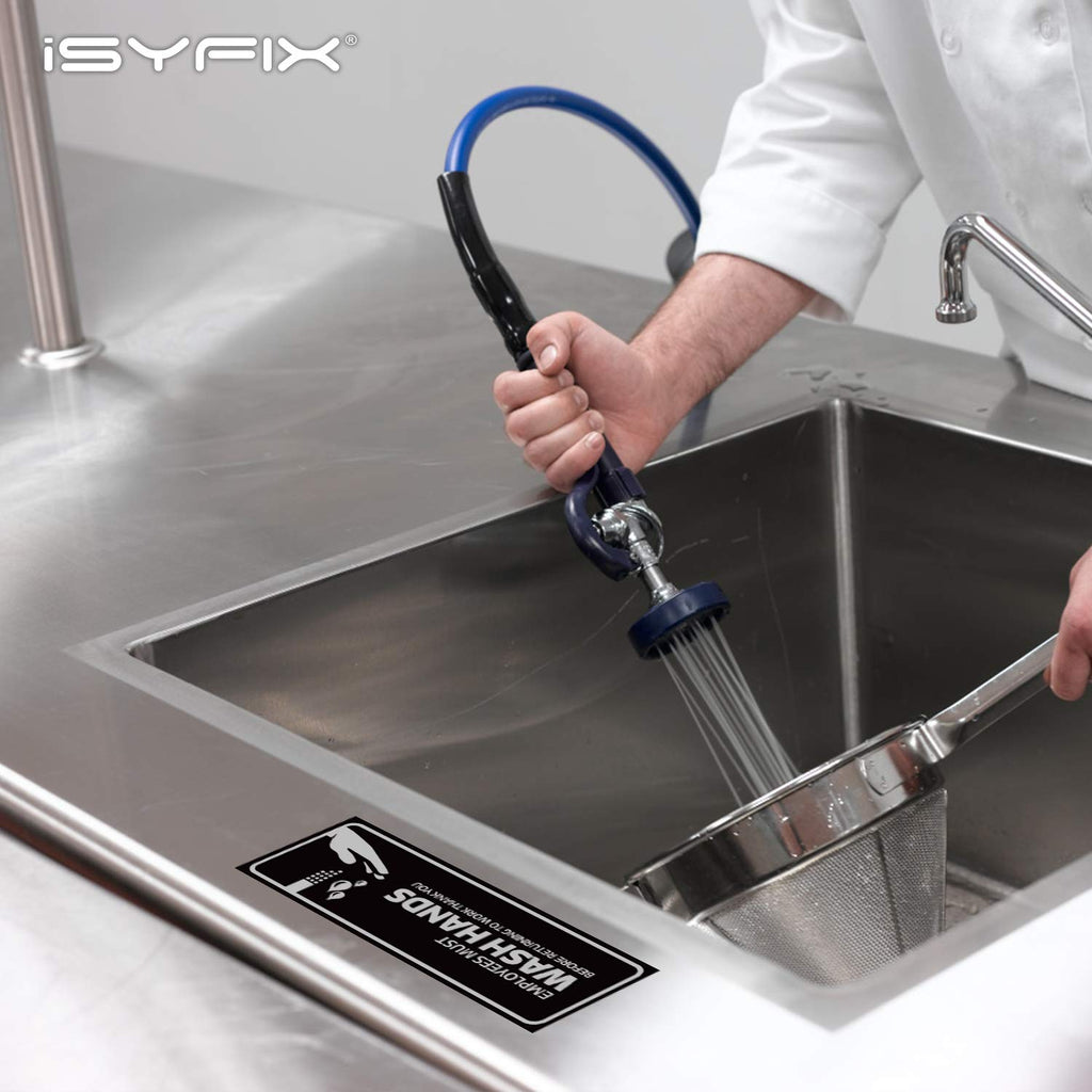 Employees Must Wash Hands Stickers