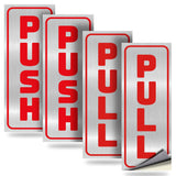 #Red / Brushed Silver Vertical