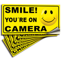 Smile You're on Camera Sign – Aluminum, Vinyl & Plastic