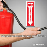 Fire extinguisher sign – rigid plastic, 5-pack, view 3
