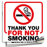 No Smoking Signs – Vinyl & Inside-Glass, 4-Pack, 6 x 6 in