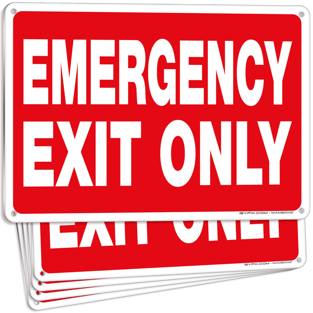 Emergency Exit Only Signs
