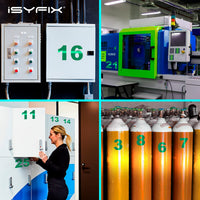 iSYFIX vinyl number stickers – Reflective Green