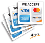 Credit card sign sticker