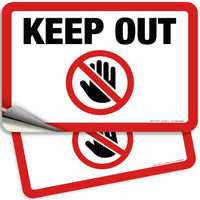 Keep Out Signs – Keep Out, Stop & No Entry Styles, 7 x 10 in