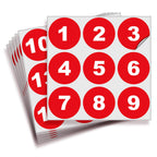 Consecutive Number Stickers - 1 to 50