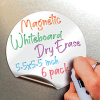 Magnetic Dry Erase Whiteboard Notes – Reusable Fridge Magnets, 6 Shapes