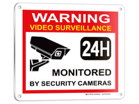 Video Surveillance Warning Sign – Aluminum, Vinyl & Plastic