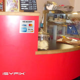 Credit card sign sticker
