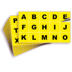 Square Letters Stickers - A to Z