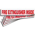 Fire Extinguisher Inside Sticker for Vehicles