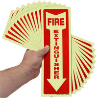 Fire extinguisher sign – detail view 10