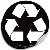 Recycle, Trash & Compost Stickers – 6-Pack Bin Labels, 5 x 5 in