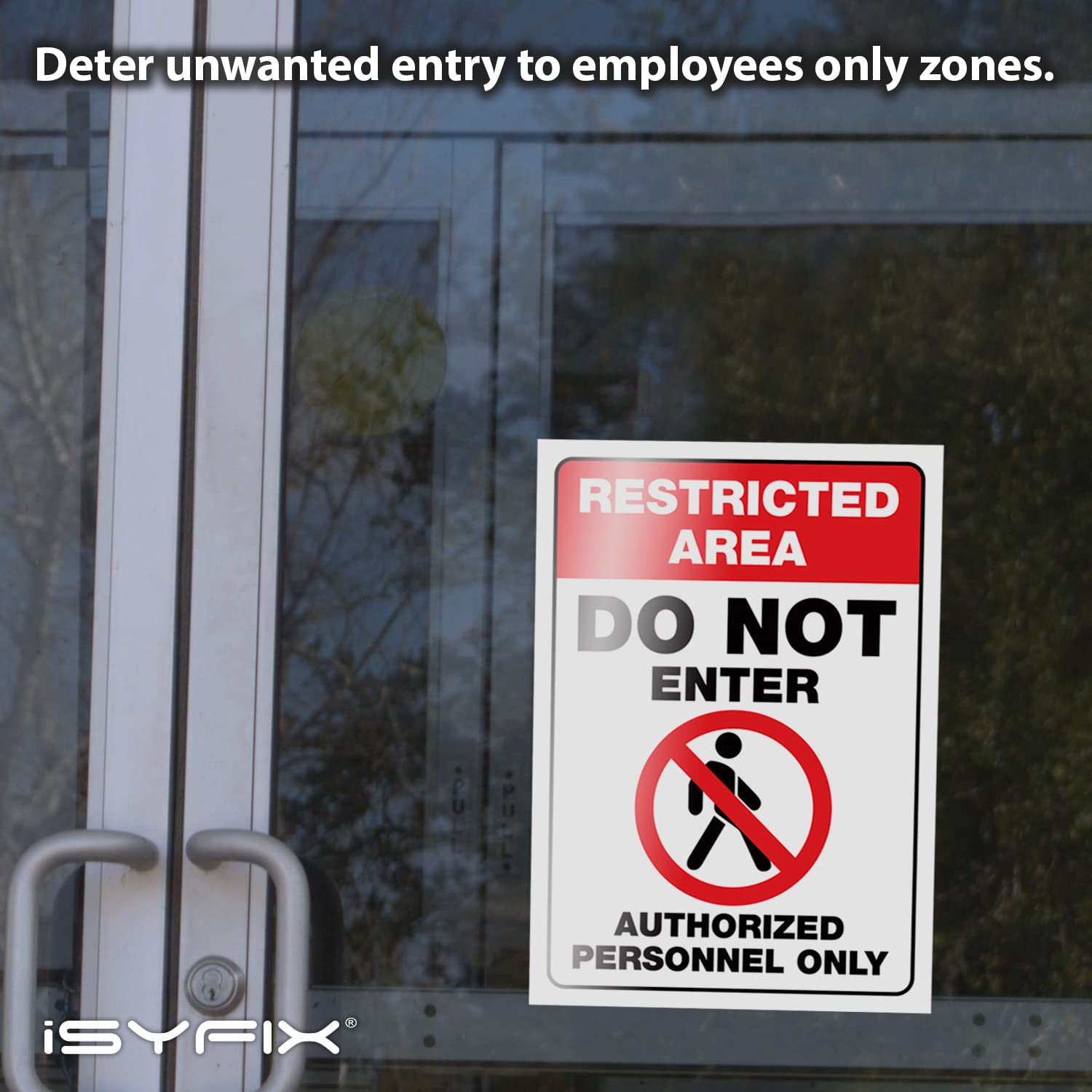 Restricted Area, Do Not Enter, Authorized Personnel Only Signs Stickers