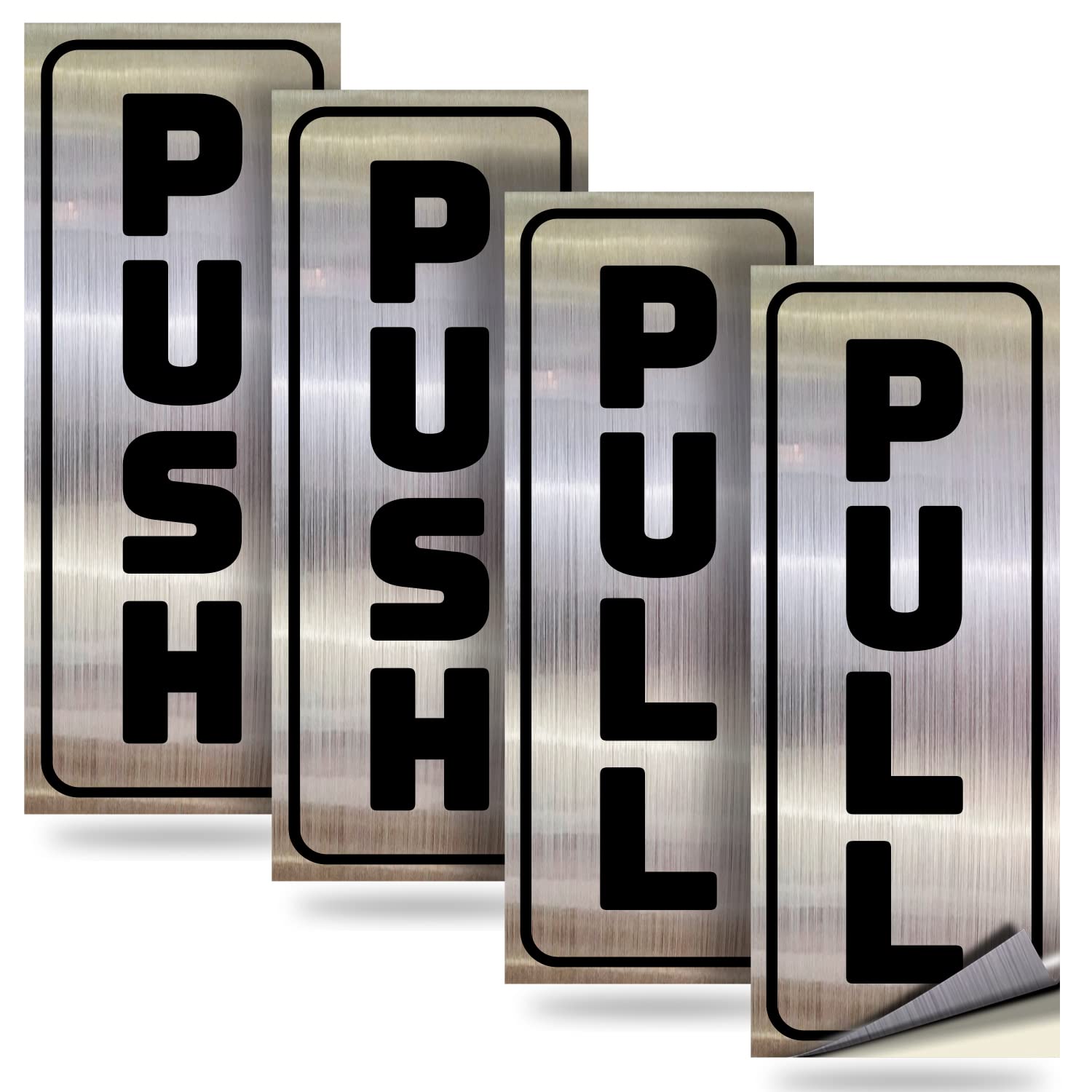 #Black / Brushed Silver Vertical