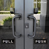 #Brushed Silver / Black Horizontal