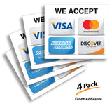 Credit card sign sticker