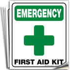 Emergency First Aid Kit Signs